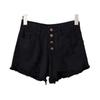Summer Ripped Rough Edge Denim Shorts Women's Large Size High Waist Wide Leg Hot Pants Tide