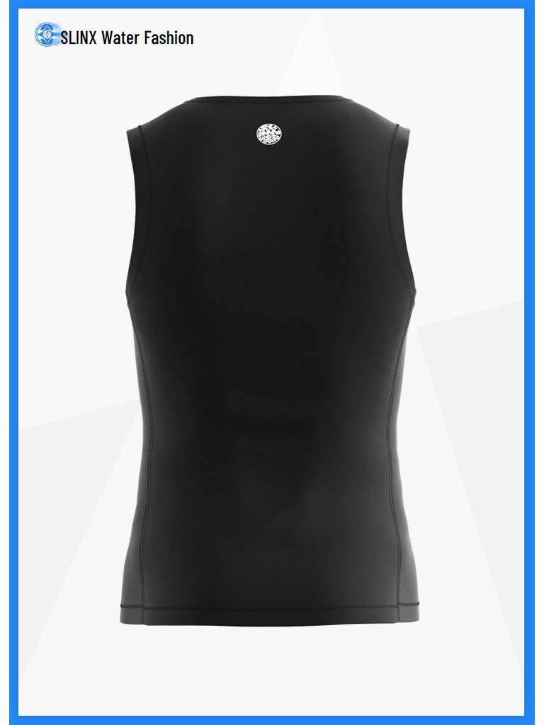 SLINX Men's Super Elastic CR Warm Sleeveless Diving & Surfing Vest