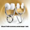 Universal Caravans Motorhome Curtain Track Rollers Hooks Noise Reducing Design For Smooth Quiet Gliding Operation 50pcs