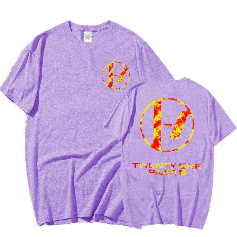HOT Twenty One Pilots Printed T-shirts Women Men Short Sleeve Shirts Summer Round Neck Tee Shirt Casual Funny Hip Hop Tops Tees