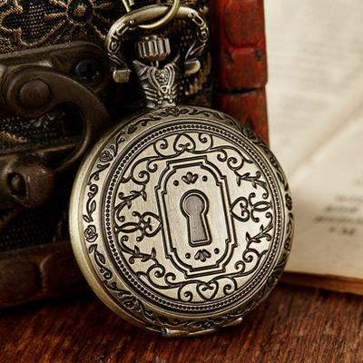 New Personality Retro Classic Clamshell Men's and Women's Universal Quartz Large Pocket Watch Pendant