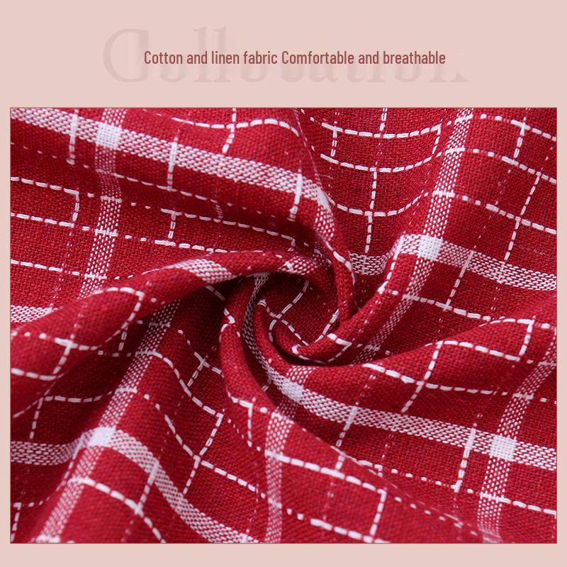 Plus Size Reversible Long Sleeve Work Apron
