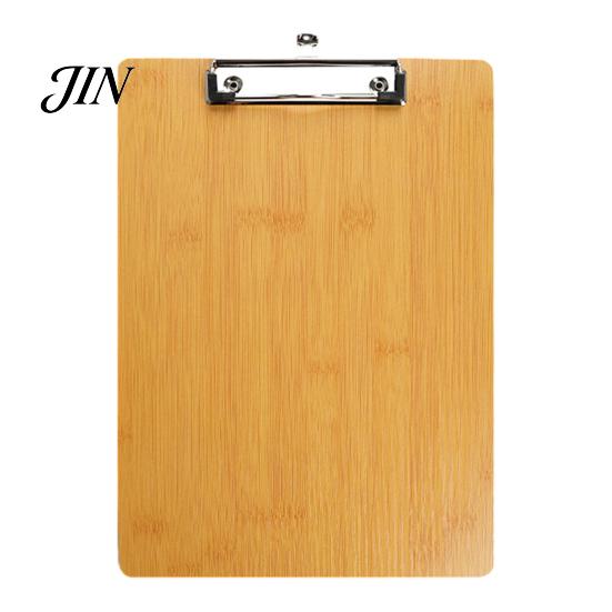 Metal Spring Clip Board Wooden Clipboard with Clip, A4 Letter Size Drawing Sturdy Board, Wood Grain Thicken Hardboard for Office, School Durable