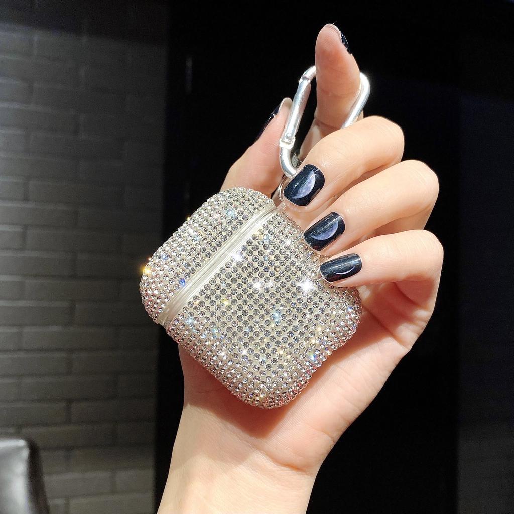Thousand Diamond Headset Protective Case for Apple Bluetooth Headset Protective Case AirPods Pro Full Diamond One-piece Sheath