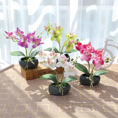 Künstliche Schmetterlingsorchidee Bonsai Fake Flower Simulation Home Office Dekor