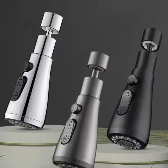 Kitchen Faucet Extender 360 Degrees Rotatable 3 Modes Adjustable Sprayer Attachment Universal Faucet Aerator