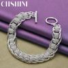 CHSHINE 925 Sterling Silver Men Exquisite Wheel Chain Bracelet For Women Wedding Party Fashion Charm Jewelry