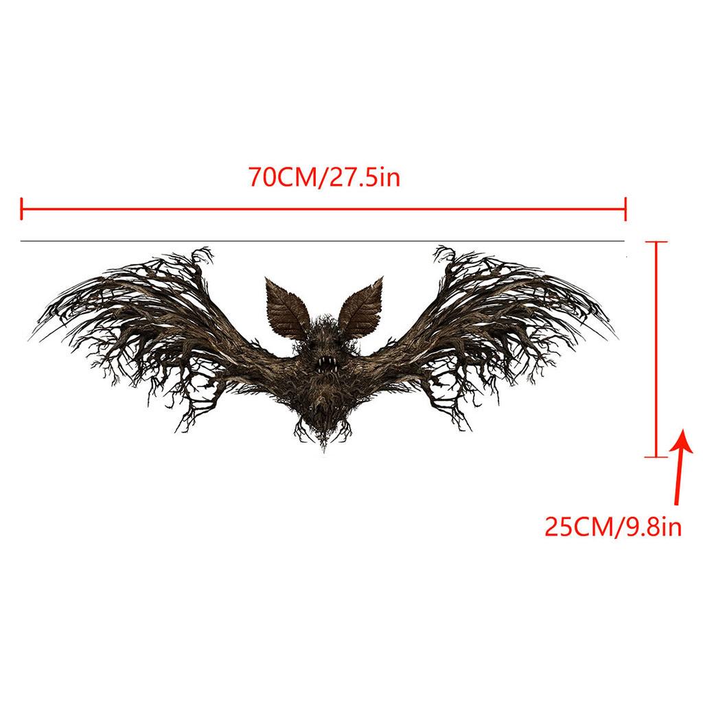 Spooky Halloween Bat Stickers PVC Wall Decals Haunted House Props DIY Self-Adhesive Wall Sticker Halloween Home Party Decor One Size чёрный