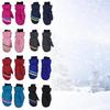 2Pcs Ski Mittens Winter Warm-Keeping Waterproof Gloves Full-Fingers Hand Warmers Kids Hiking Climbing Motorcycle Cycling