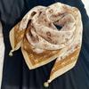 Spring & Autumn Silk Scarf: High-End Korean Style, Magnetic Buckle, Neck Protection, Versatile Temperament, Women's Square Scarf