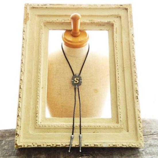 Krawat z alfabetem S Krawat polarowy Krawat polo Krawat Bolo prt0107 [Naszyjnik pętelkowy]