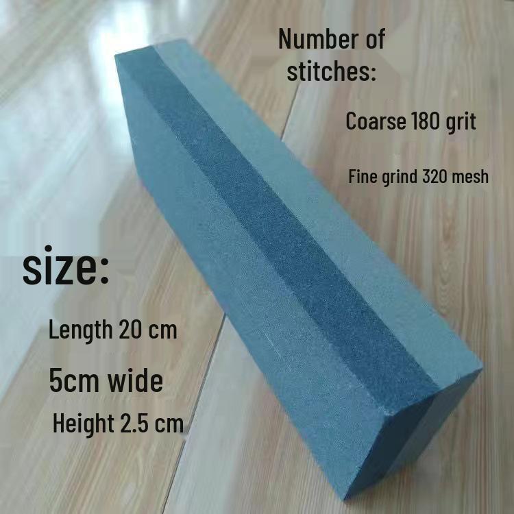 Очень большой многофункциональный натуральный точильный камень для заточки ножей для кухни - Грубый, Средний и Супертонкий точильный камень