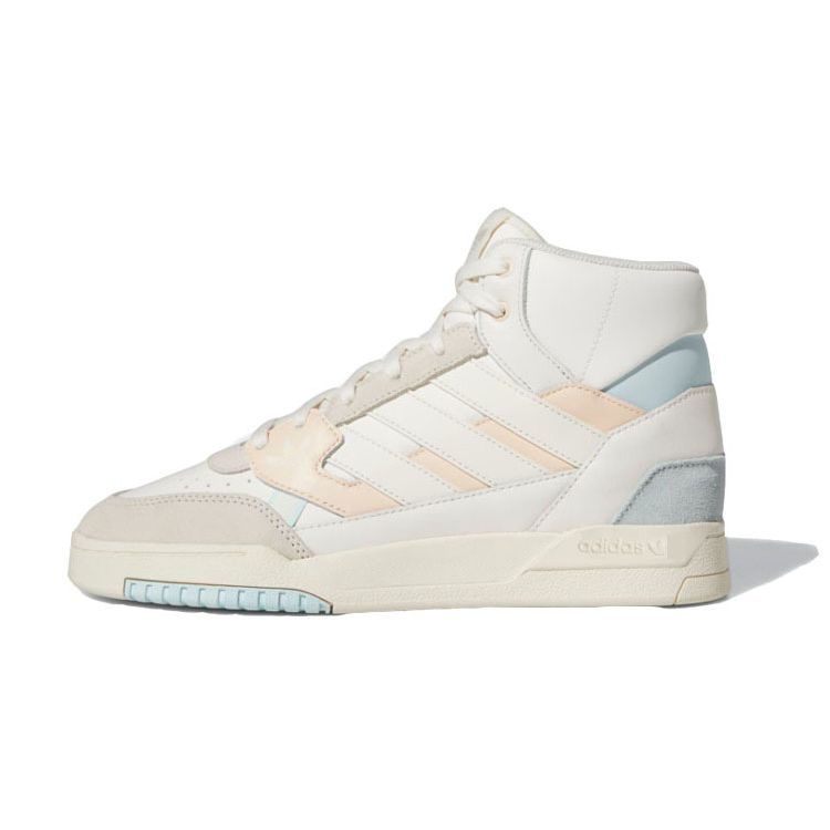 Adidas Originals Comfortable Versatile High-Top Skate Shoes Women Sneakers White Blue Pink HR1417