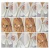 Flower Scarf Ring Faux Pearl Rose Camellia Silk Scarf Clip Elegant Floral Slide Buckle for Silk Scarves T-shirt Shawl