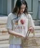 MALOUPE 5218 Amor Graphic T-Shirt (Yellow)