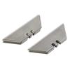 Trapezoidal Blade 2.36×0.7 Inch 30 Pcs Set 60# Carbon Steel Black Silver