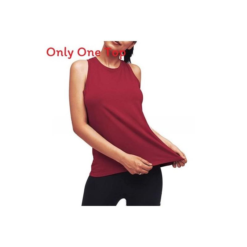 Summer Womens Yoga Tank Top With Pleated Design For Fitness And Casual Wear