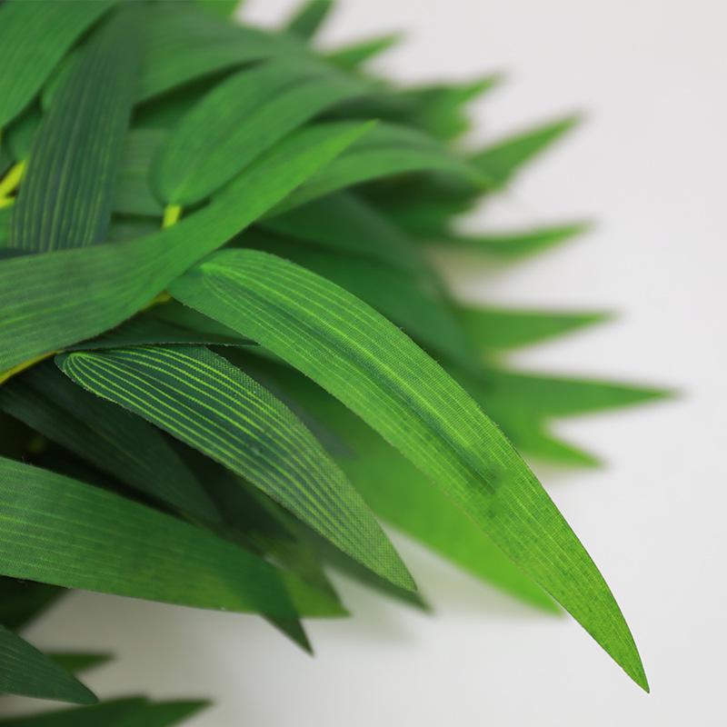 Fireproof Flame Retardant Fake Bamboo and Willow Leaves Plastic Branch for Indoor Decoration