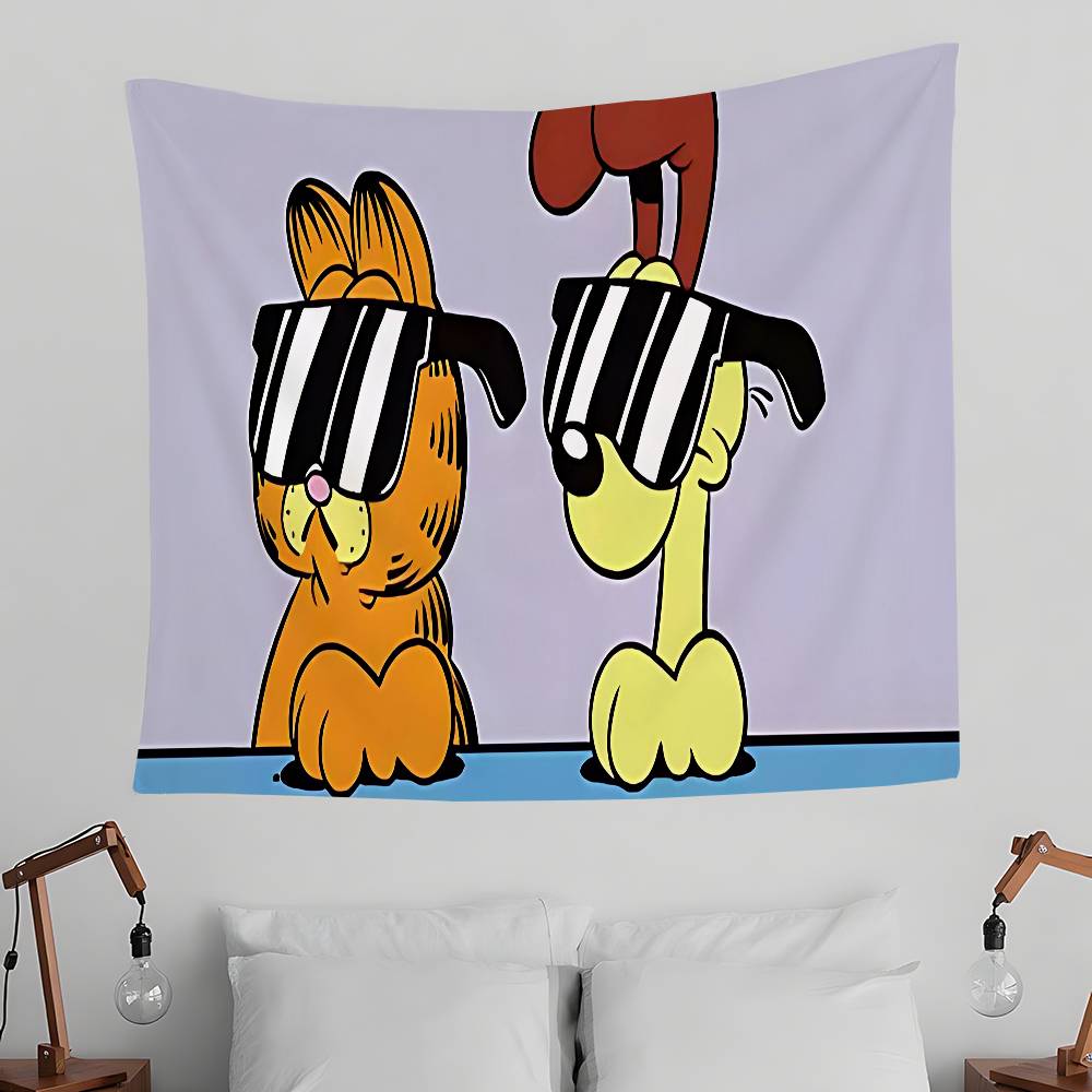 GGarfieldS Animation Tapestry Wall Hanging Tapestry Art Deco Blanket Curtain Hanging At Home Bedroom Living Room Decor