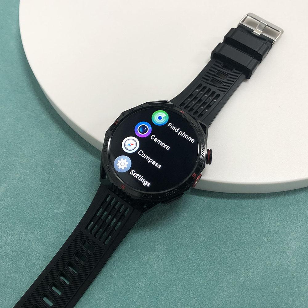 Rainbuvvy HT28 Bluetooth Smart Bracelet 1.85inch 360*360 IPS Display IP68 Waterproof Android Flashlight Compass Full Screen Touch Smart Watch