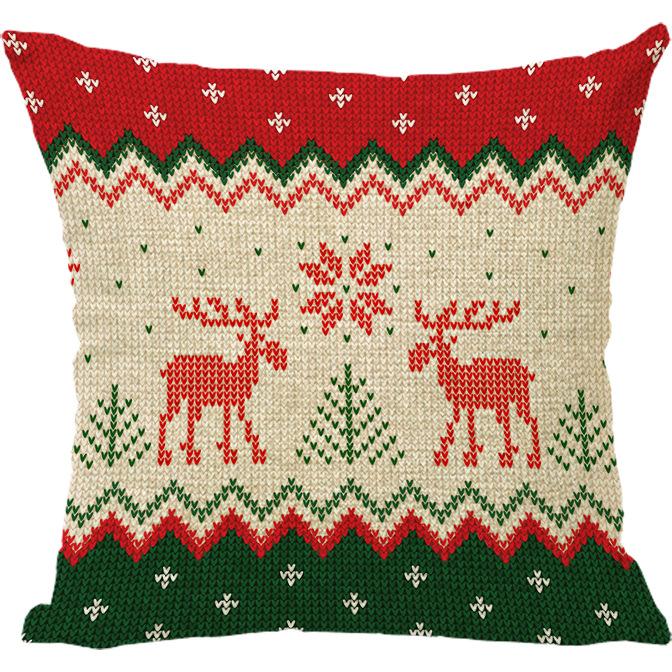 Vánoční povlak na polštář Červený povlak na polštář na pohovku Polštář Povlečení Polštář Polštář u postele