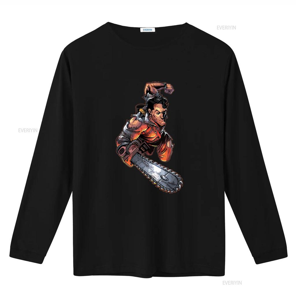 Ash Williams Evil Dead T Shirt 100 Cotton for Men All Sizes Available Vintage Washed Versatile Homme Graphic Streetwear Stylish