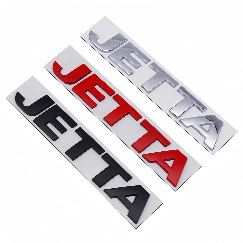 3D Metal JETTA Letter Badge Car Rear Trunk Emblem Sticker For VW JETTA MK2 MK3 MK4 MK5 MK6 MK7 MK8 Accessories CU7