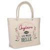 Tote Bag - PLANETEE - Beach Insulated Guylaine the Most Beautiful - Jute - Beige - Strong Handles