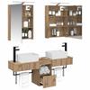 Bathroom Cabinet Set 5 pcs Artisan Oak 50 x 14.5 x 70 cm