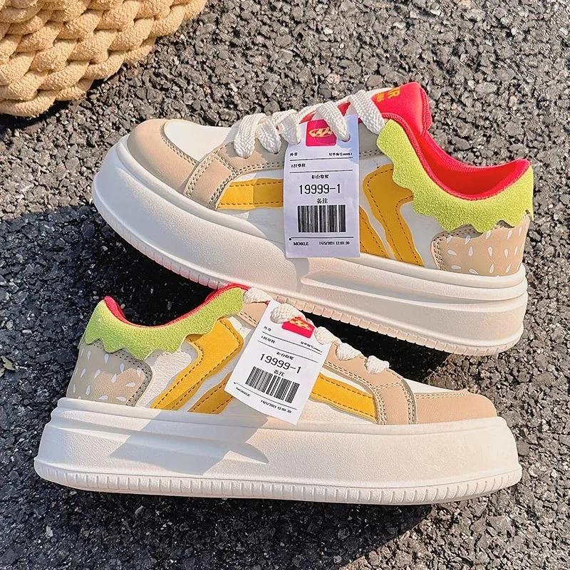 2024 Fashion Women's Shoes Cross Lacing Women's Vulcanize Shoes Hot Sale Color Matching New Round Head Classic Casual Shoes