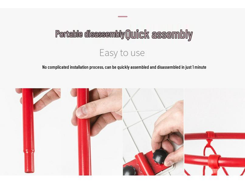 Adjustable Indoor Basketball Hoop with 6 Balls for Kids Ages 3-9