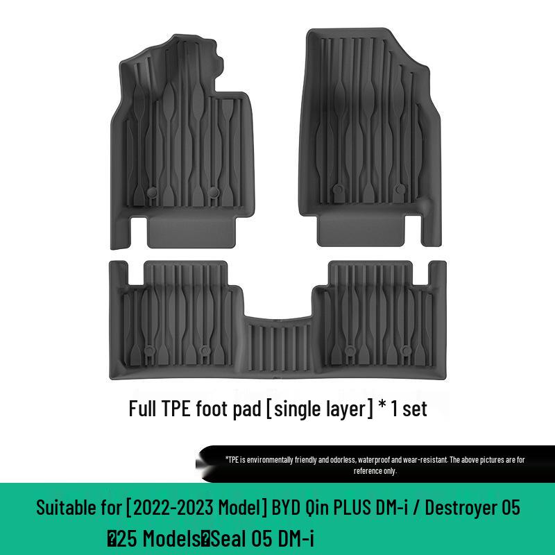 Eco-Friendly TPE Floor, Trunk, and Backrest Mats for BYD Series Cars