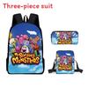 Singing My Monsters Childrens School Bag Three Piece Suit Suitable Gift For