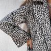 2025 New Autumn and Winter Women's Fashion Leopard Print Long Sleeve Short Jacket