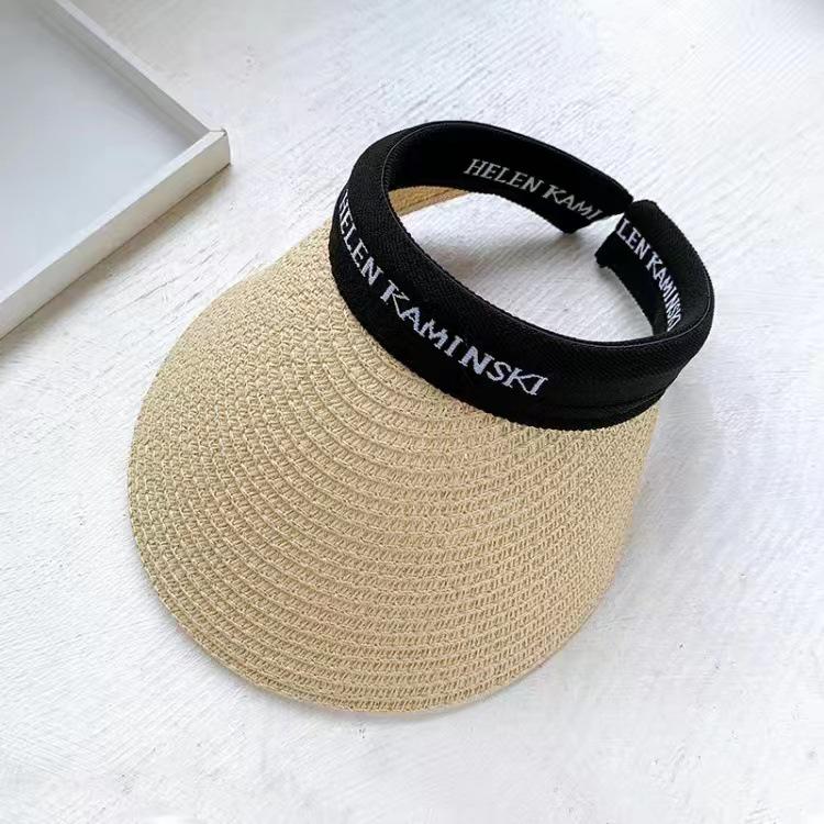 Women's Summer Straw Sun Hat - Duckbill Cap for Travel and Beach