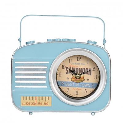 Hometime Metal Şömine Saati - Retro Radyo