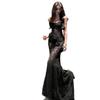 Französisches Atemberaubendes Dreidimensionales Blumen-Tube-Top-Kleid, Sexy Schlankes Kleid, Fischschwanz-Hüftwickelkleid