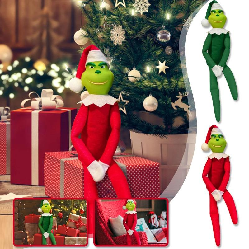 Christmas Cute Elf Doll Plush Leg Doll Pendant Christmas Tree Ornament Gift New Year Gifts Xmas Party Decor for Home