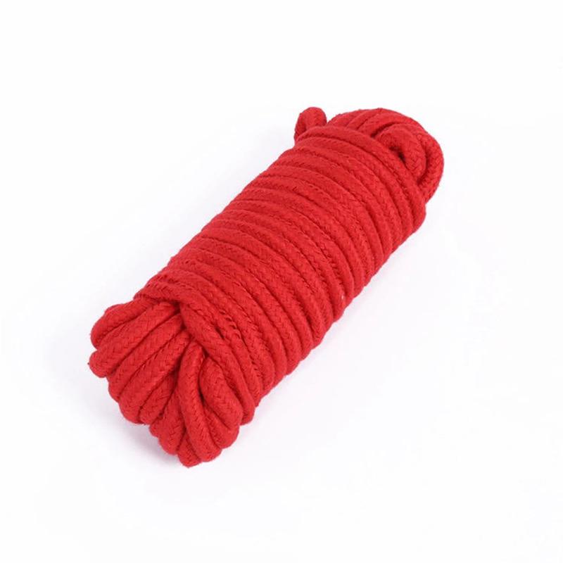 10M Thicken Sex Cotton Bondage Restraint Rope Slave Roleplay Toys For Couples Adult Games Products