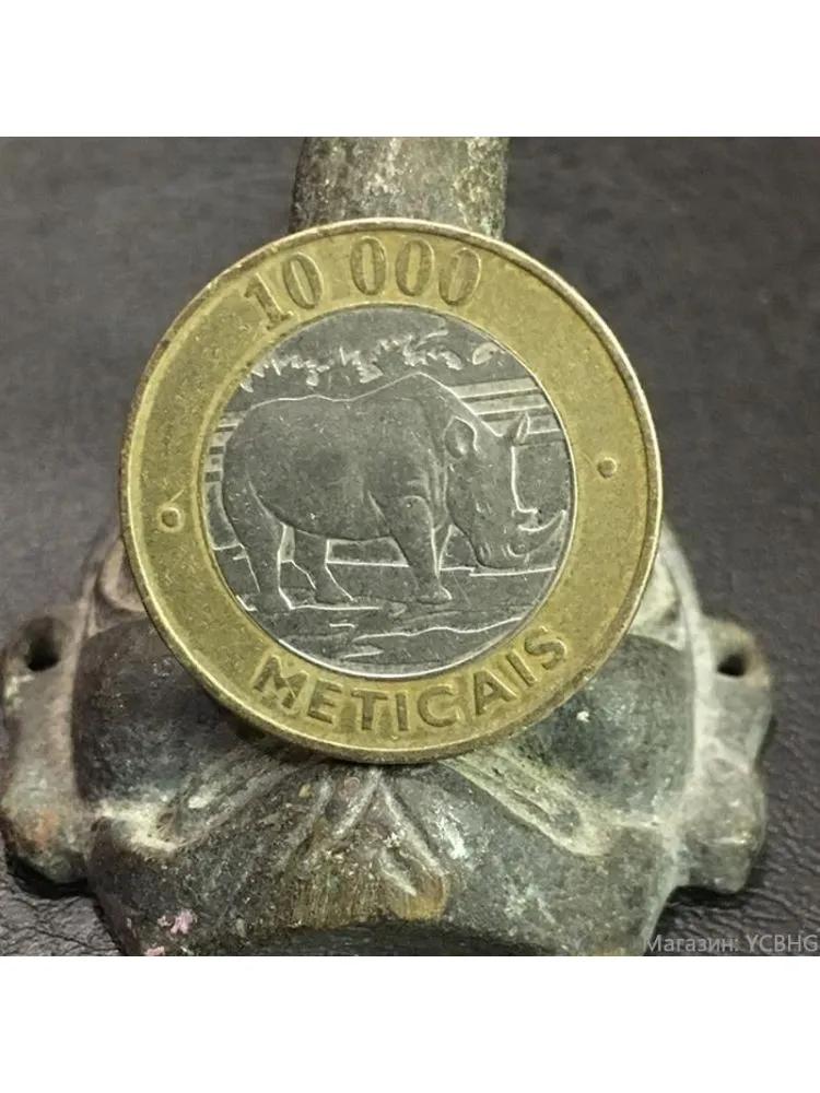 Commemorative coin, black rhino Carla, Mozambique, metal, 1 pc