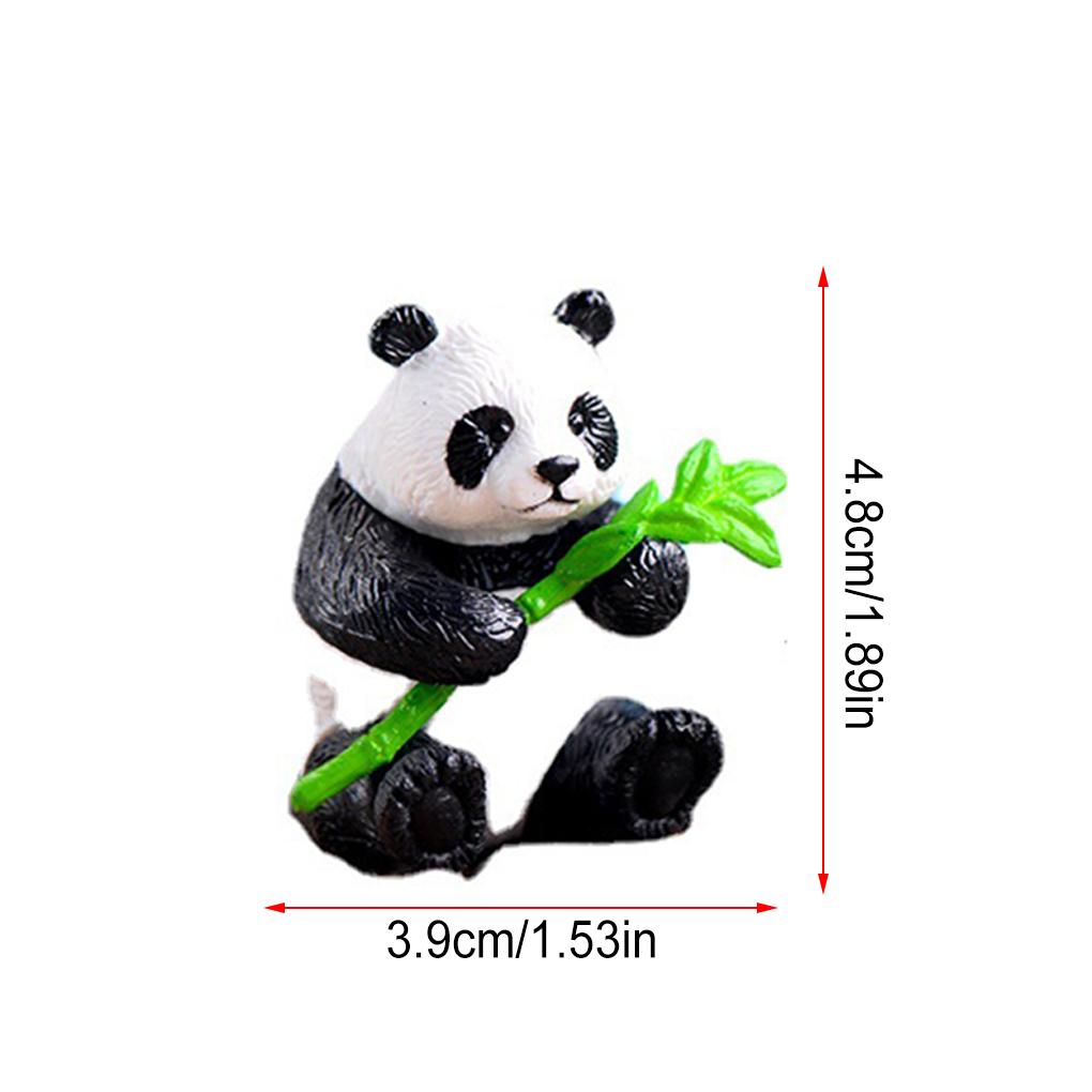 Panda Toy Amusing Exquisite Appearance Difference Display DIY Landscaping Accessories Eye-catching Decorative Embellishment