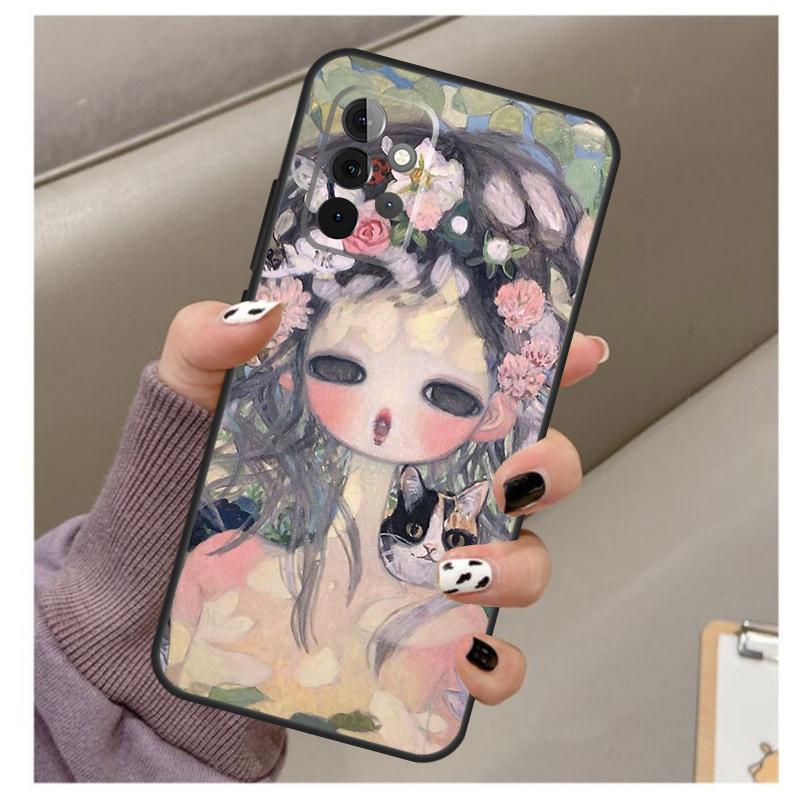 Cartoon Aesthetic Aya Takano Case For Samsung Galaxy A32 A52 A12 A22 A16 A26 A36 A56 A06 A55 A35 A15 A54 A34 A14 A13 A53