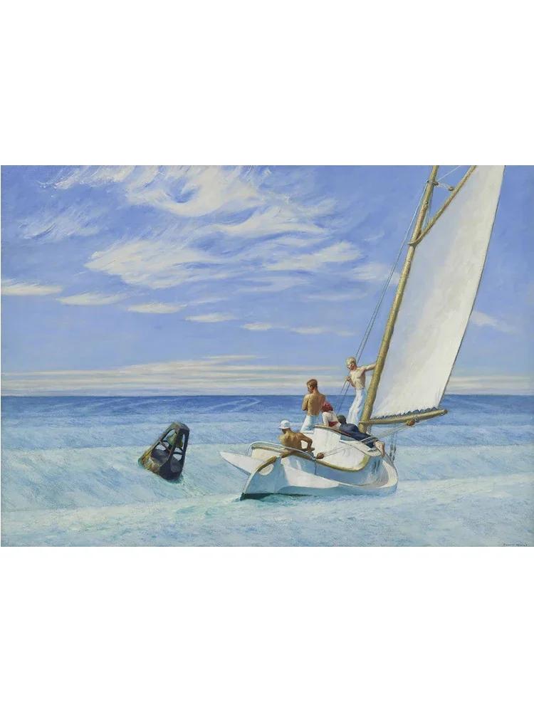 Edward Hopper Famous Realistic Master Art Poster Canvas Painting Nighthawks Life Landscape Wall Art Living Room Home Decoration