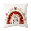 Christmas home decoration pillow cover Merry Christmas Snowman Christmas tree plaid printed cushion cover Sofa room decoration