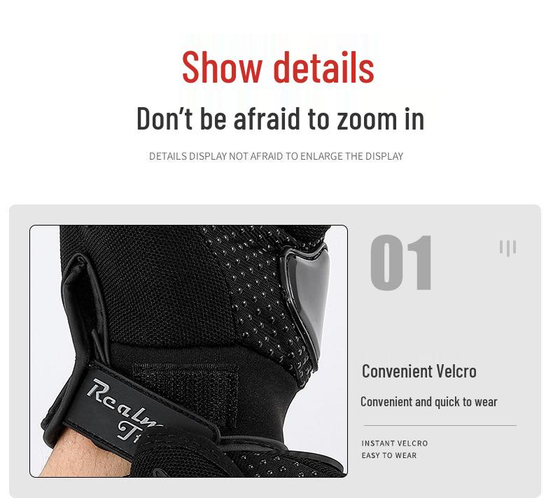 Rider Non-Slip Full-Finger Touchscreen Motorcycle Racing Gloves for Off-road and Electric Vehicle Use