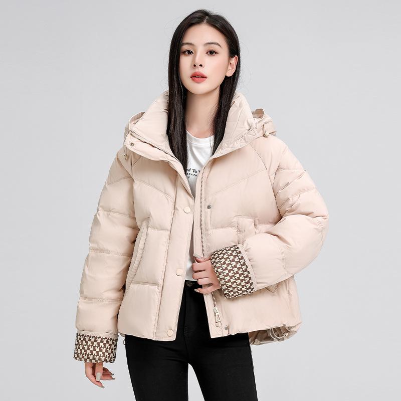 Cotton clothes women's short 2025 winter clothes Korean version of loose hooded down cotton jackets casual fashion thickened padded jacket trends