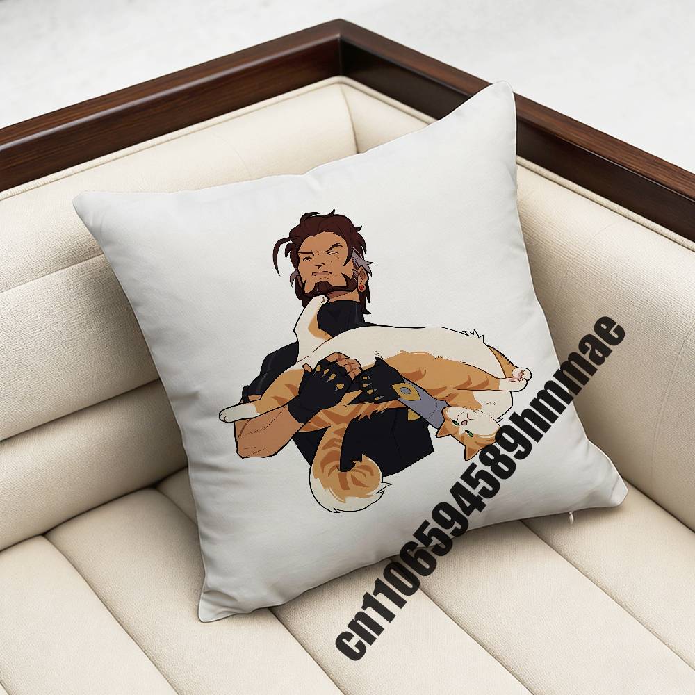 For Emre O-Overwatch Throw Pillow Case Sham 45X45Cm 40X40Cm Square Car Pillowcase Pad Cushion Cover