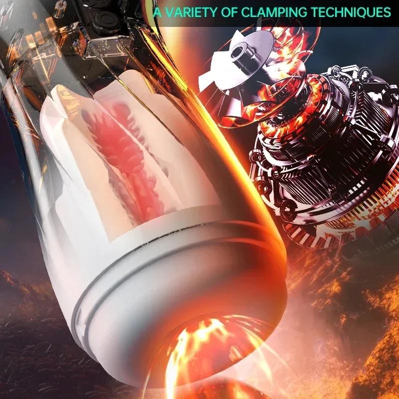 Automatic Suction Male Masturbator Vibration APP Controls Masturbation Cup Adult Endurance Exercise Pocket Pussy Men Sex Toy 18+