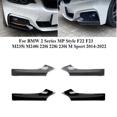 For BMW 2 Series F22 F23 M235i M240i 220i 228i 230i M Sport 2014- MP Style Front Bumper Side Lip Cover Air Vent Spoiler Trim