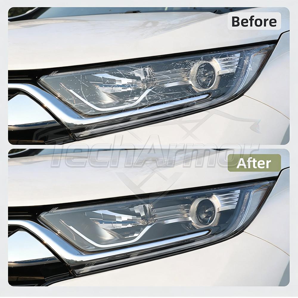 TPU Car Headlight Protective Film For Honda CRV 2017 2018 2019 Transport & Smoke Anti-Scratch Auto External Accessories